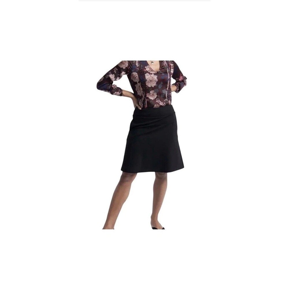 Betabrand Skort Womens Size medium  Black Pull On Pockets Athleisure Modest
